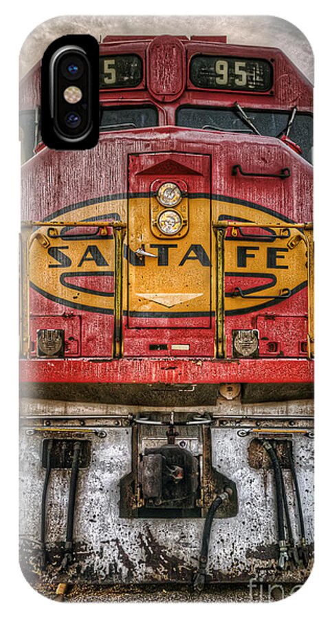 Old iPhone X Case featuring the photograph Old Santa Fe Engine by Eddie Yerkish