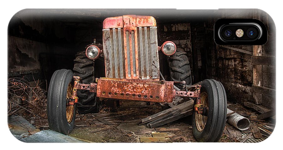 Tractor iPhone X Case featuring the photograph Old tractor Face by Gary Heller