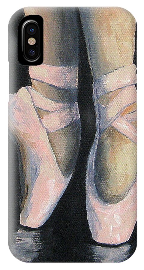 Ballet iPhone X Case featuring the painting On Point IV by Torrie Smiley