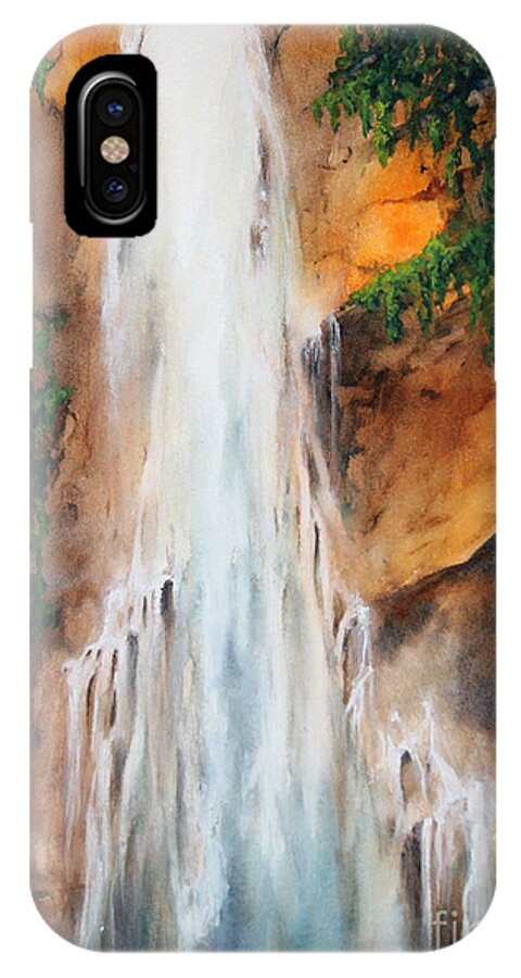 Painting iPhone X Case featuring the painting On The Road To Hana by Glenyse Henschel
