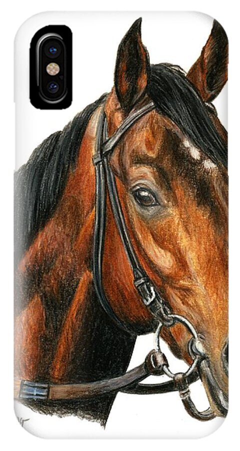 Orb iPhone X Case featuring the painting Orb 2 by Pat DeLong