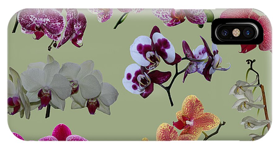 Orchid iPhone X Case featuring the photograph Orchid Splash by Larry Linton