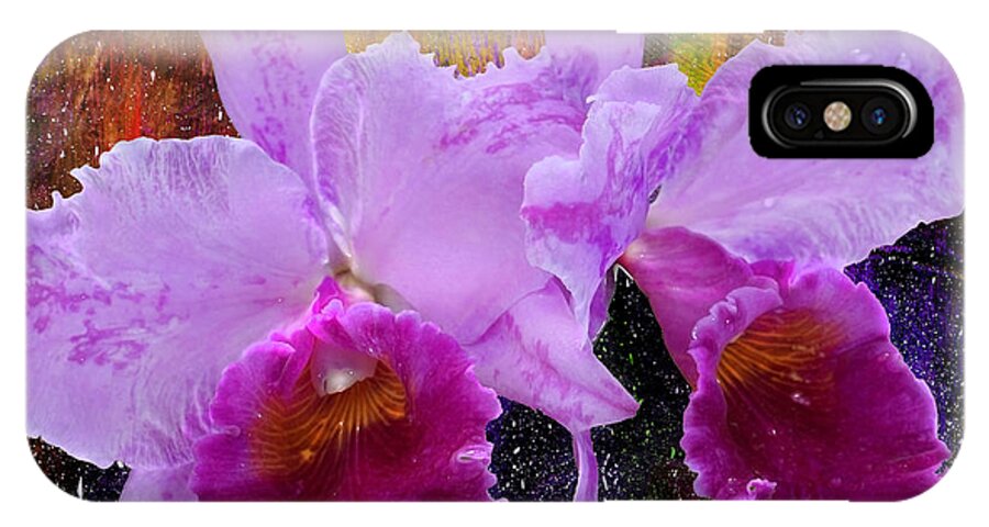 Nature iPhone X Case featuring the photograph Orchids For Easter by Lena Wilhite