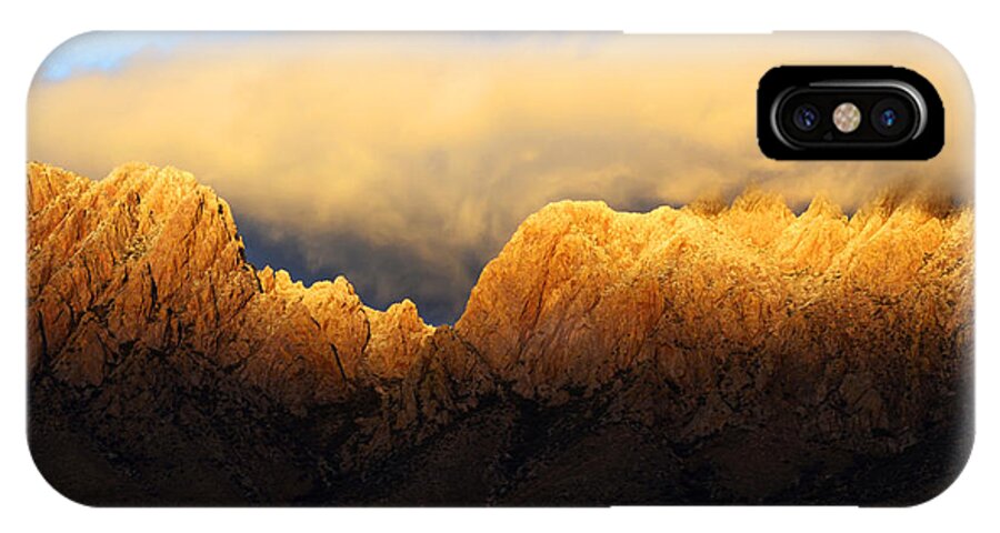 Organ Mountain iPhone X Case featuring the photograph Organ Mountains Symphony Of Light by Bob Christopher