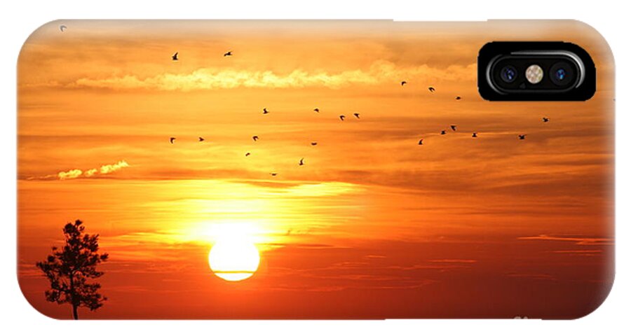 Orleans iPhone X Case featuring the photograph Orleans sunset by Jim Gillen