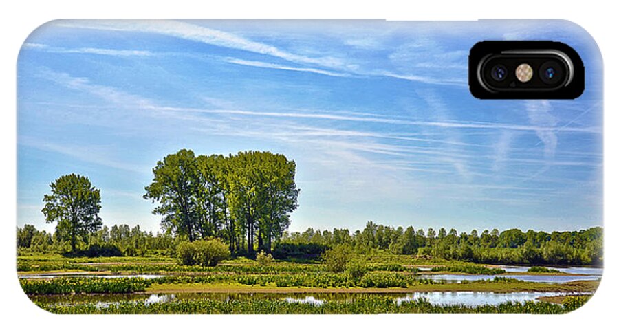 Netherlands iPhone X Case featuring the photograph Ossenwaard near Deventer by Frans Blok