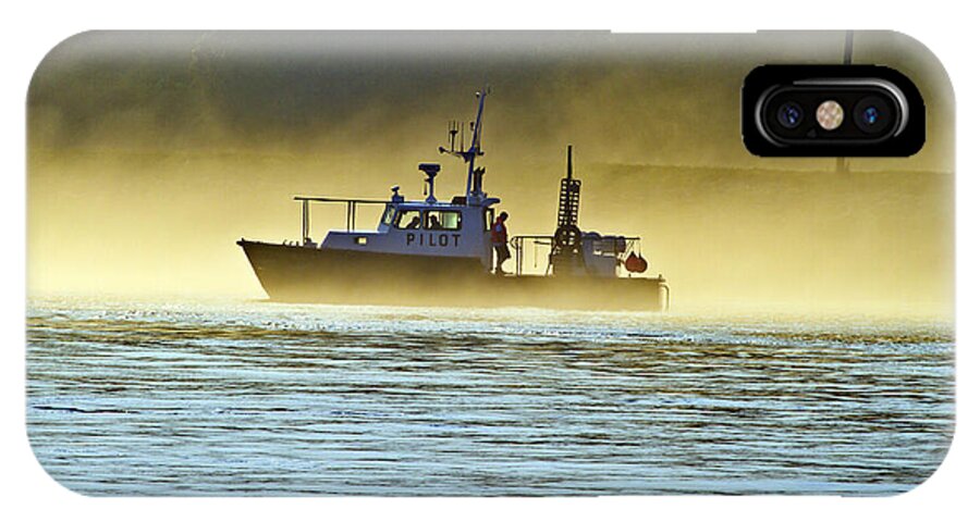 Cape Cod Canal iPhone X Case featuring the photograph Out of The Fog by Constantine Gregory