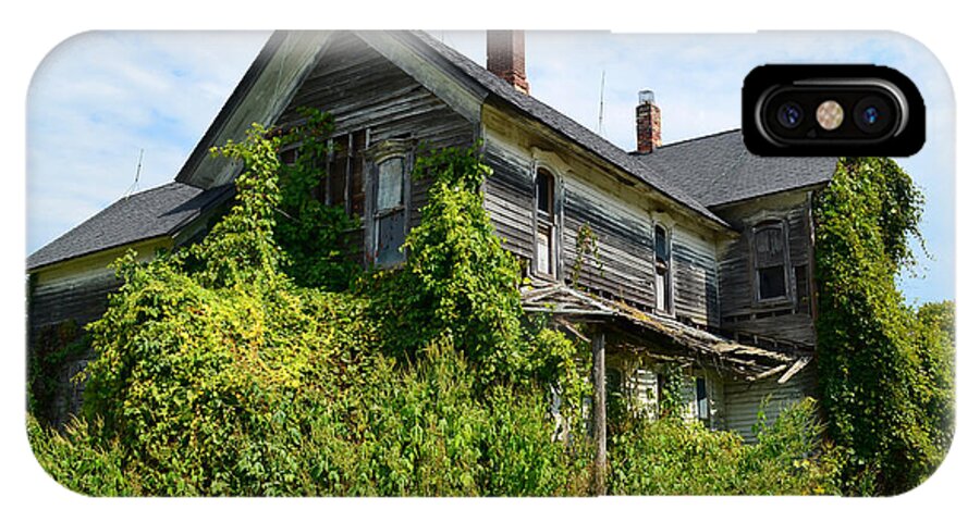 Weeds iPhone X Case featuring the photograph Overgrown House by Jeffrey Platt