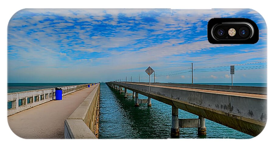 Florida Canvas iPhone X Case featuring the photograph Overseas Highway Florida Keys by Chris Thaxter