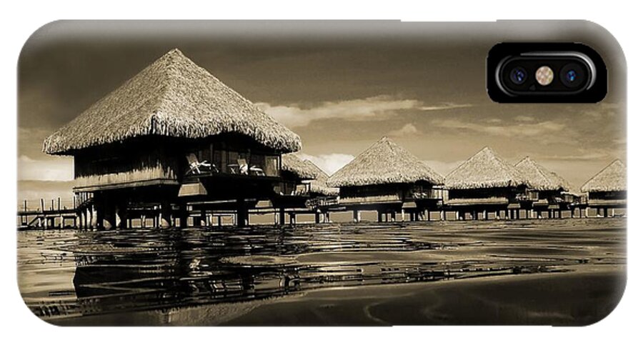 Overwater Bungalows iPhone X Case featuring the photograph Overwater Bungalows by Zinvolle Art