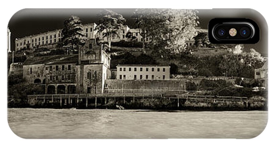 Alcatraz iPhone X Case featuring the photograph Panorama Alcatraz Up Close by Scott Campbell