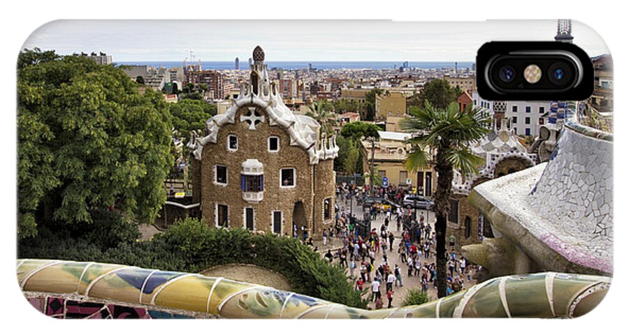 Park Guell iPhone X Case featuring the photograph Park Guell by Yelena Rozov