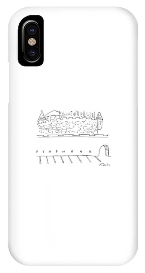Parking Lot Outside Of A Castle. The Parking iPhone X Case