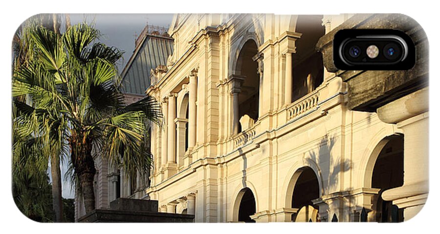 Parlament House iPhone X Case featuring the photograph Parlament House in Brisbane Australia by Jola Martysz