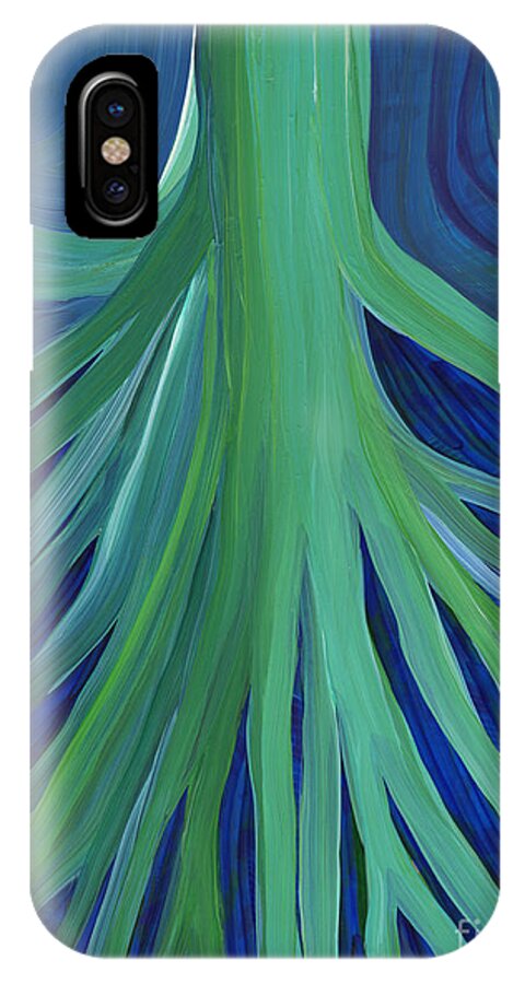 First Star iPhone X Case featuring the painting Past Lives by jrr by First Star Art
