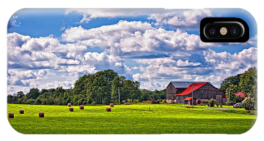 Landscape iPhone X Case featuring the photograph Pastoral Ontario by Steve Harrington