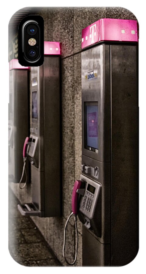 Payphones iPhone X Case featuring the photograph Payphones? by Anthony Citro