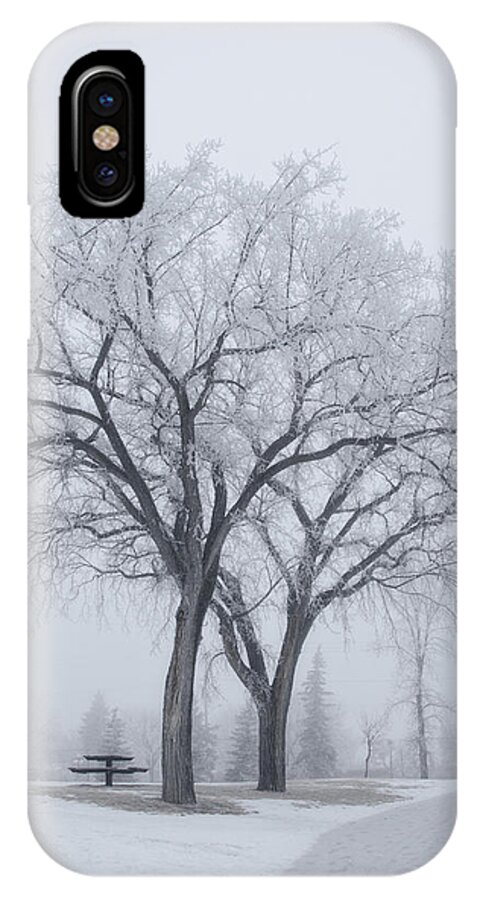 B&w iPhone X Case featuring the photograph Peace by Sandra Parlow