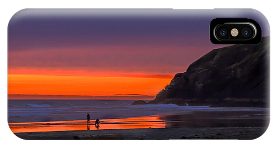 Sunset iPhone X Case featuring the photograph Peaceful Evening by Robert Bales