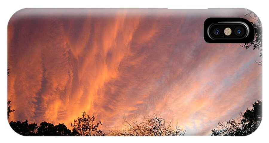 Cloud iPhone X Case featuring the photograph Phoenix Rising Cloud by Catherine Howley
