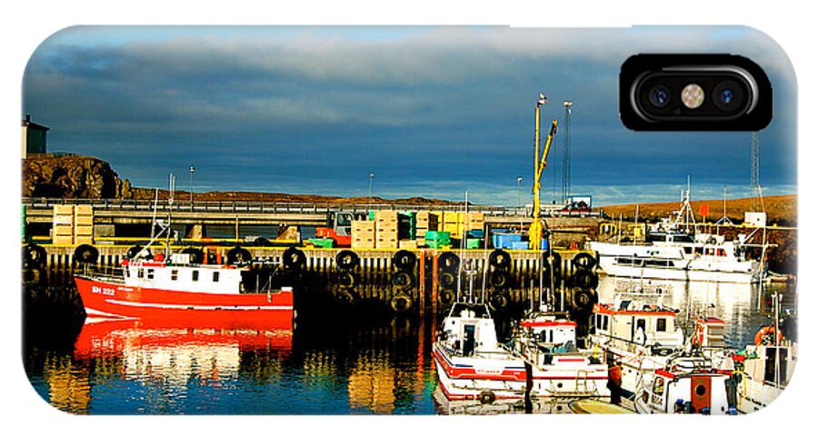 Iceland Harbour iPhone X Case featuring the photograph Picturesque Harbour by HweeYen Ong