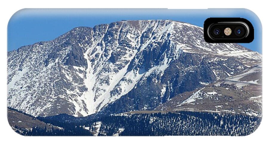 Colorado iPhone X Case featuring the photograph Pikes Peak Close-up by Marilyn Burton