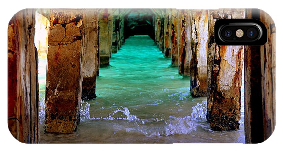 Waterscapes iPhone X Case featuring the photograph PILLARS of TIME by Karen Wiles