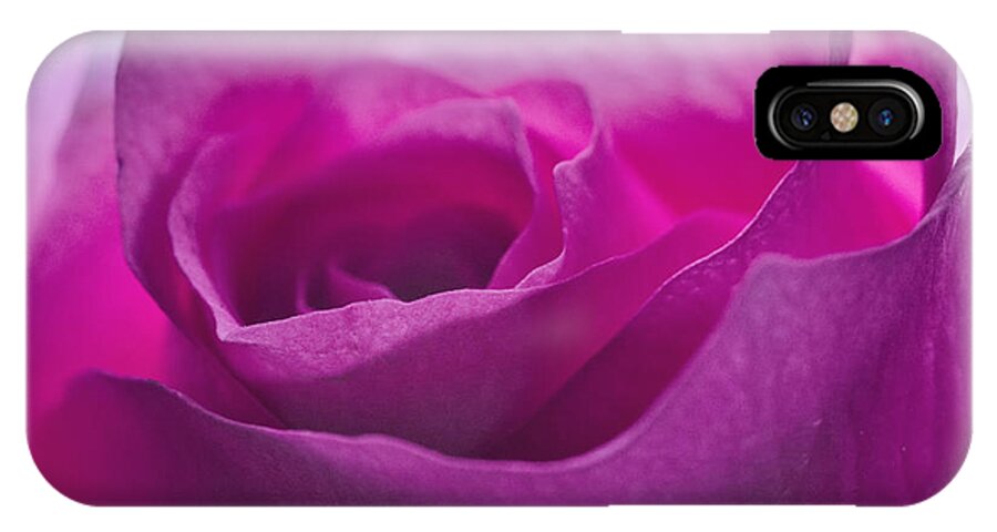 Flower iPhone X Case featuring the photograph Pink Rose by Jim Shackett