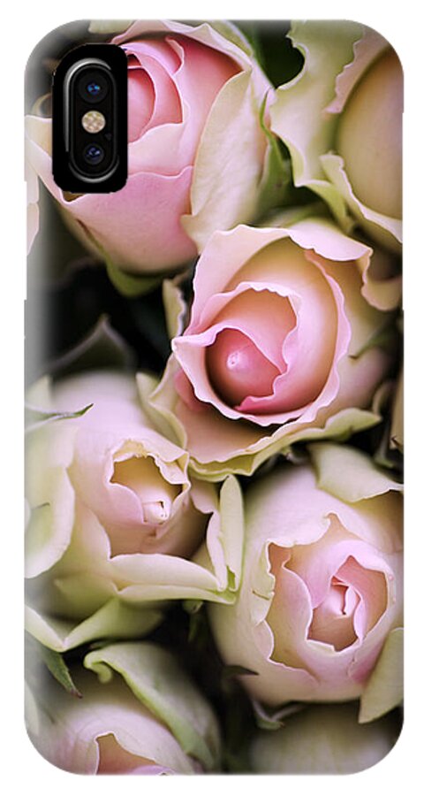 Love iPhone X Case featuring the photograph Pink Roses by David Lichtneker