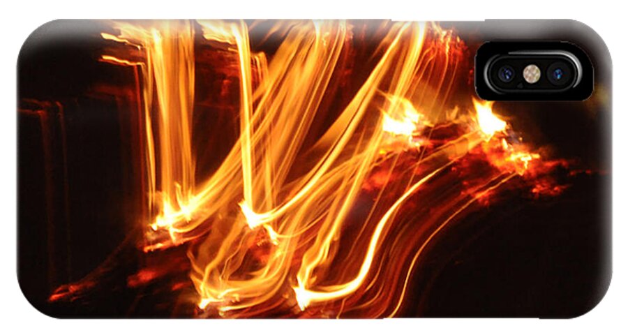Fire iPhone X Case featuring the photograph Playing with Fire 6 by Cheryl McClure