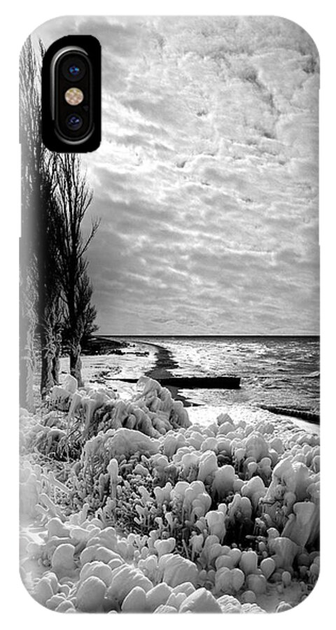 Point Betsie Winter Of 92 iPhone X Case featuring the photograph Point Betsie Winter of '92 by Kris Rasmusson