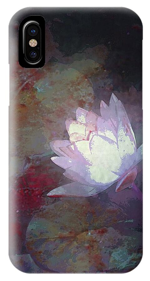 Floral iPhone X Case featuring the photograph Pond Lily 32 by Pamela Cooper