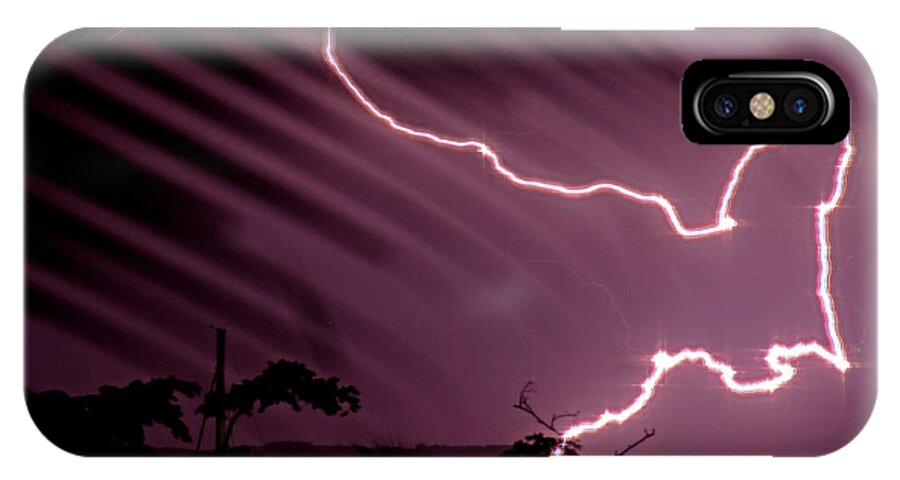 Panama iPhone X Case featuring the photograph Popa Island Lightning by Bob Hislop