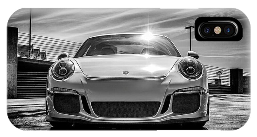 Porsche iPhone X Case featuring the digital art Porsche 911 GT3 by Douglas Pittman