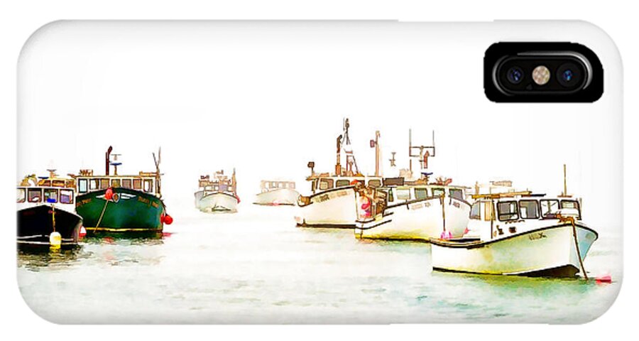 Boats iPhone X Case featuring the photograph Port Bound Chatham Cape Cod Photo Art by Constantine Gregory