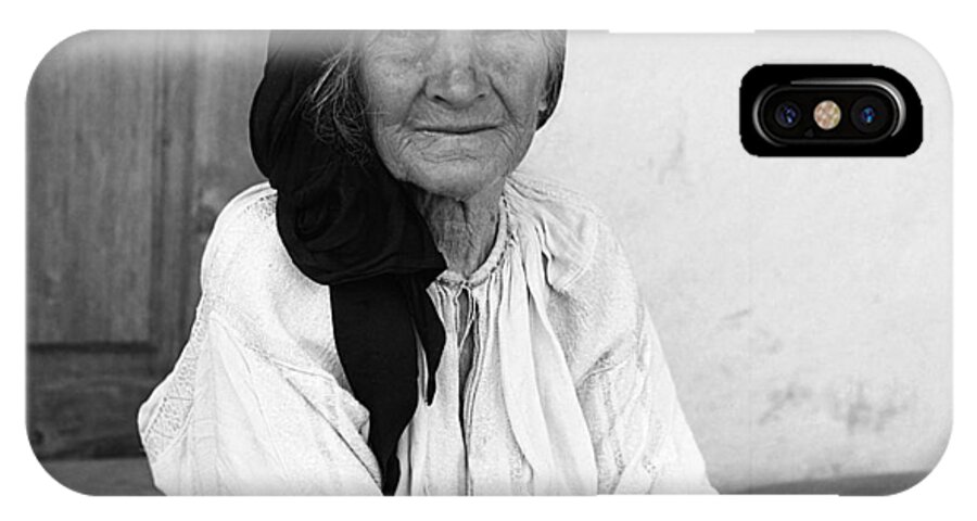 Peasant iPhone X Case featuring the photograph Portrait in Vrancea Romania by Emanuel Tanjala
