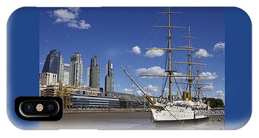 Urban Landscape iPhone X Case featuring the photograph Puerto Madero Buenos Aires by Venetia Featherstone-Witty