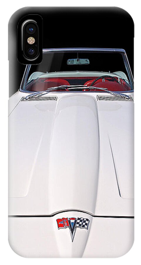 Corvette Stingray iPhone X Case featuring the photograph Pure Enjoyment - 1964 Corvette Stingray by Gill Billington