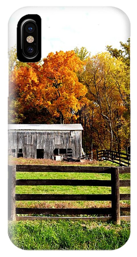 Barn iPhone X Case featuring the photograph Quietly aging by Carlee Ojeda