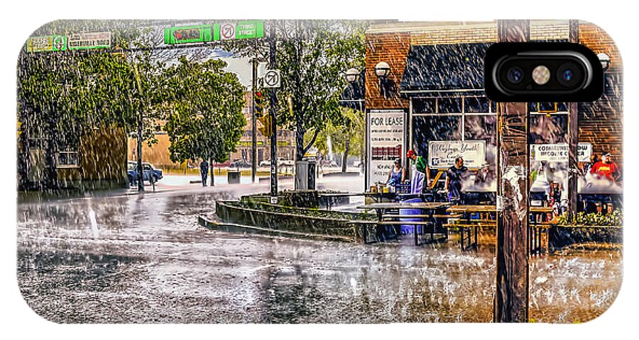 Weyburn iPhone X Case featuring the photograph Rainy day. by Viktor Birkus