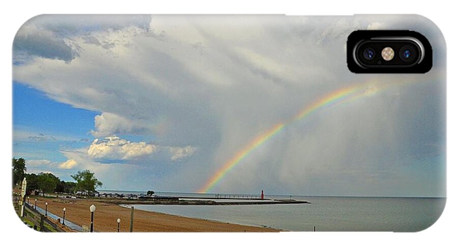 Rainbow iPhone X Case featuring the photograph RainEbow by Patti Raine