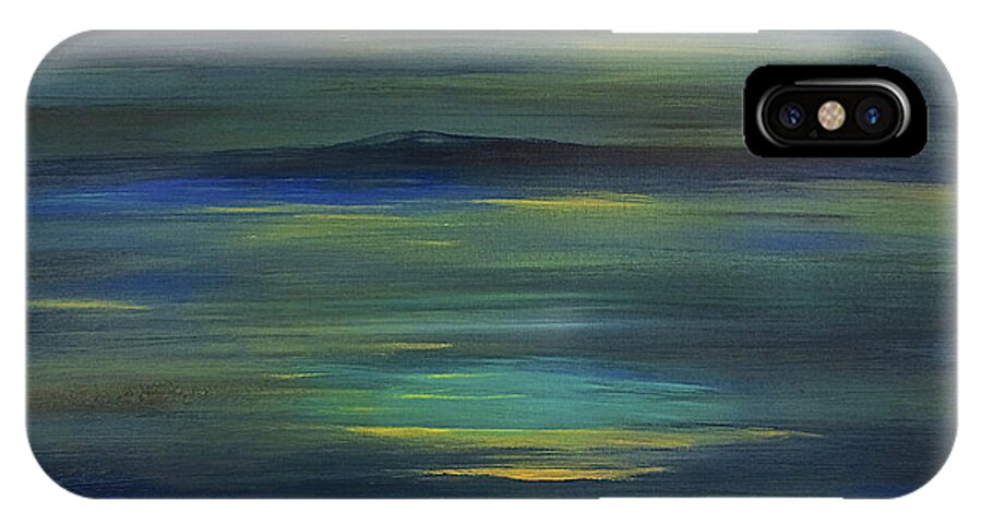 Rangeley iPhone X Case featuring the painting Rangeley by Dick Bourgault