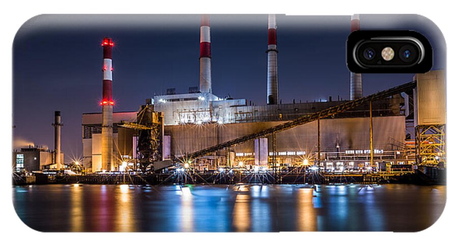 Usa iPhone X Case featuring the photograph Ravenswood Generating Station by Mihai Andritoiu
