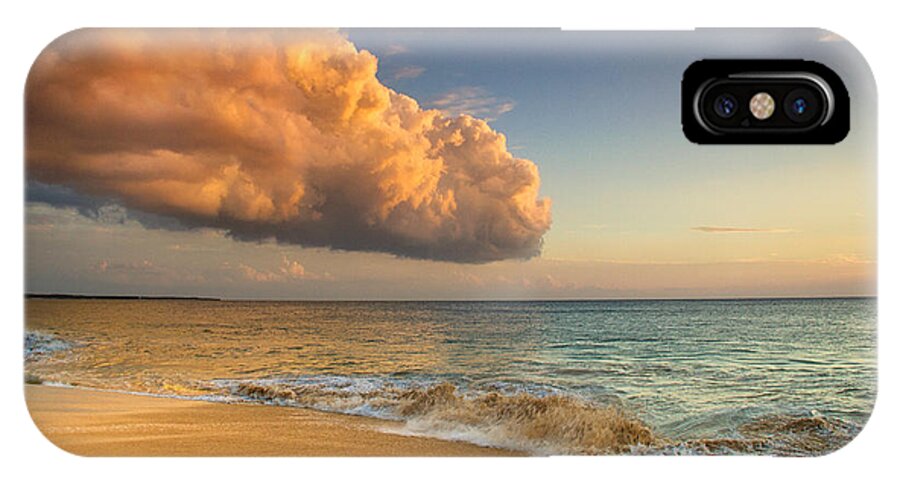 Maui Beach Sunset iPhone X Case featuring the photograph Reaching out to the ocean by Kunal Mehra