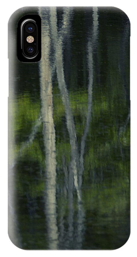Trees iPhone X Case featuring the photograph Reflections by Skip Tribby
