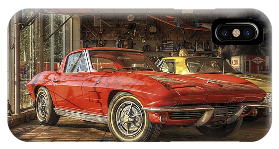 Corvette iPhone X Case featuring the photograph Relics of History - Corvette - Elvis - Nehi by Jason Politte