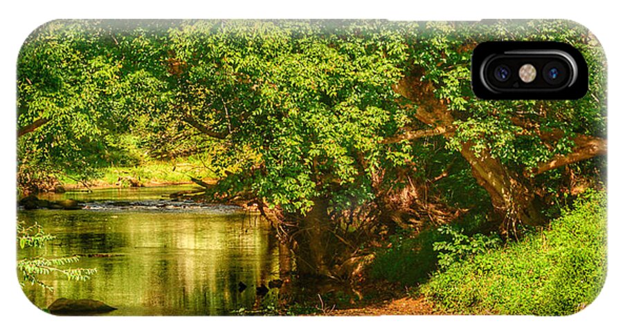 Forest iPhone X Case featuring the photograph River's Bend by Kathi Isserman