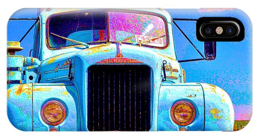 Tractor iPhone X Case featuring the photograph Road Rage by Jacqui Binford-Bell
