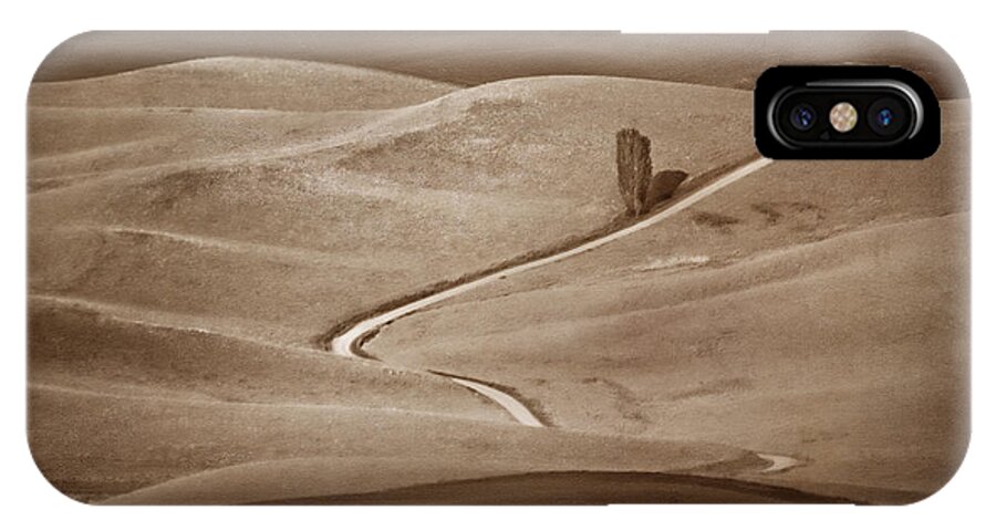 Tree iPhone X Case featuring the photograph Road through the Palouse by Nikolyn McDonald