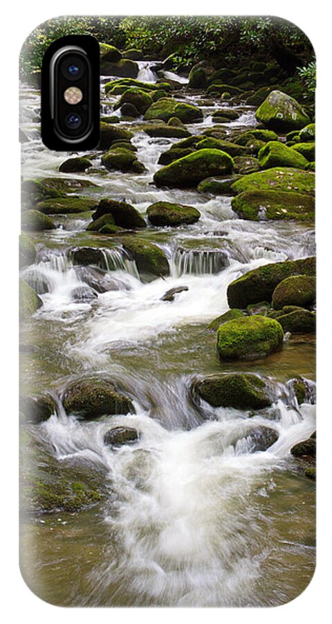 Water iPhone X Case featuring the photograph Roaring Fork with Boarder by Harold Rau